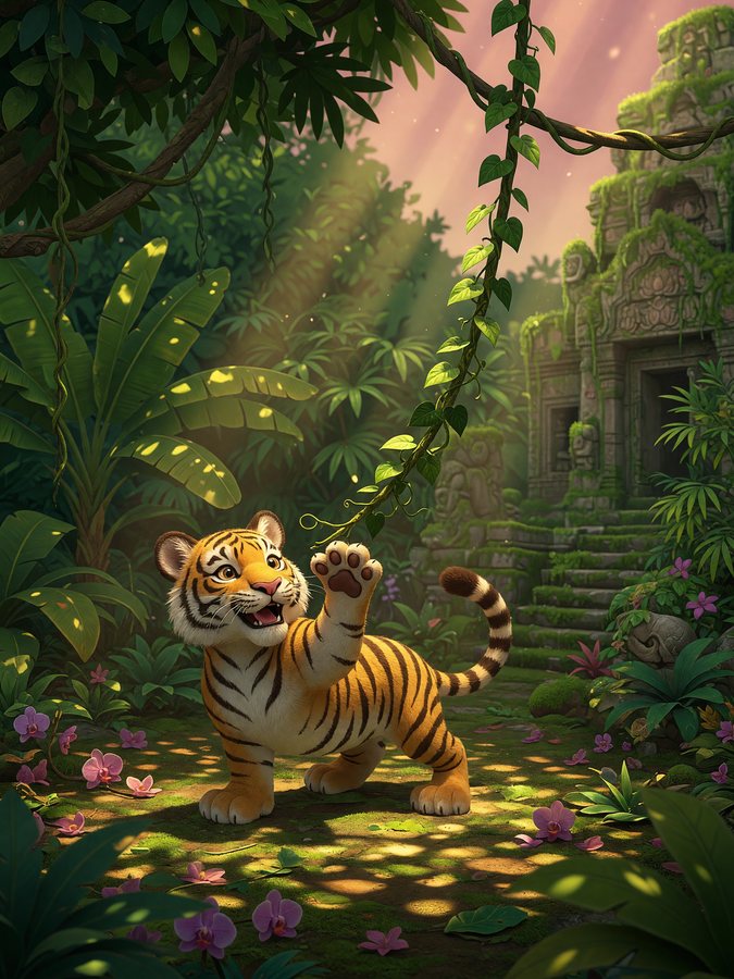 Tiger's Jungle Prowl — Tiger Jungle Treasure game art