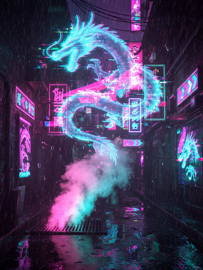 Neon City Overdrive — Cyberpunk Neon City game art