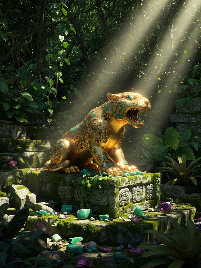 Aztec Idol's Gold — Aztec Temple Gold game art