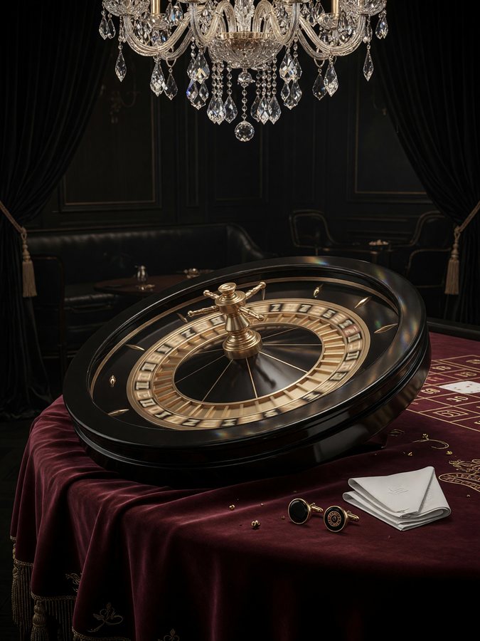 Royale Roulette Night — Black-Tie Casino Glam game art