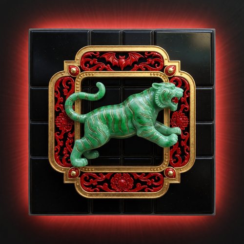 Jade Tiger Carving symbol
