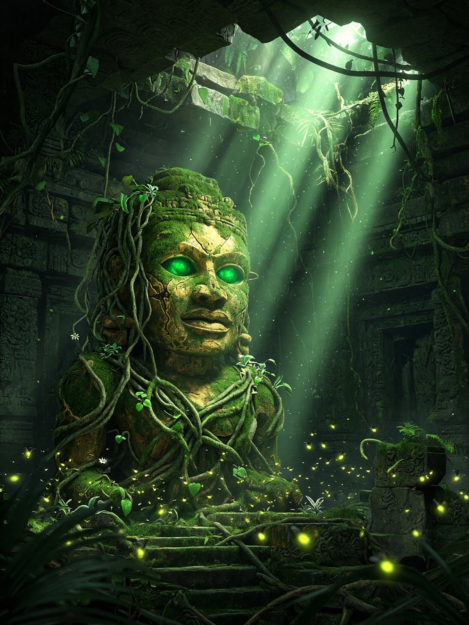 Lost Temple Idol — Jungle Temple Idol game art